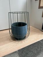 Bloempot serax in a cage, Rond, Binnen, Zo goed als nieuw, Metaal