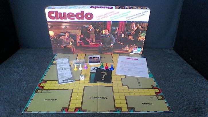 STOPZETTING VERZAMELING Cluedo Italiaanse versie, Hobby en Vrije tijd, Gezelschapsspellen | Bordspellen, Gebruikt, Ophalen of Verzenden