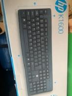 keyboard clavier NEUF HP K1600 USB Slim AZERTY, Azerty, HP, Enlèvement, Neuf