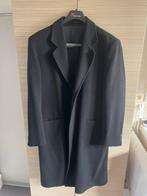 Zwarte lange mantel maat 52, Ophalen, Zo goed als nieuw, Maat 52/54 (L)