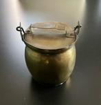 Potje met deksel in koper, Antiek en Kunst, Antiek | Brons en Koper, Ophalen, Koper