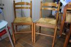 4 vintage stoelen uit de jaren 70, Huis en Inrichting, Stoelen, Riet of Rotan, Vier, Gebruikt, Vintage