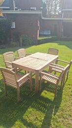 Teakhouten tuinset van het merk Allure., Tuin en Terras, Ophalen, Zo goed als nieuw, Tuinset