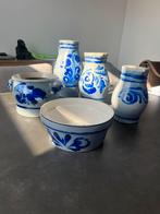 Lot de pots grès bleu, Ophalen