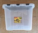 Opbergbox met deksel zwart 24L, Ophalen, Gebruikt
