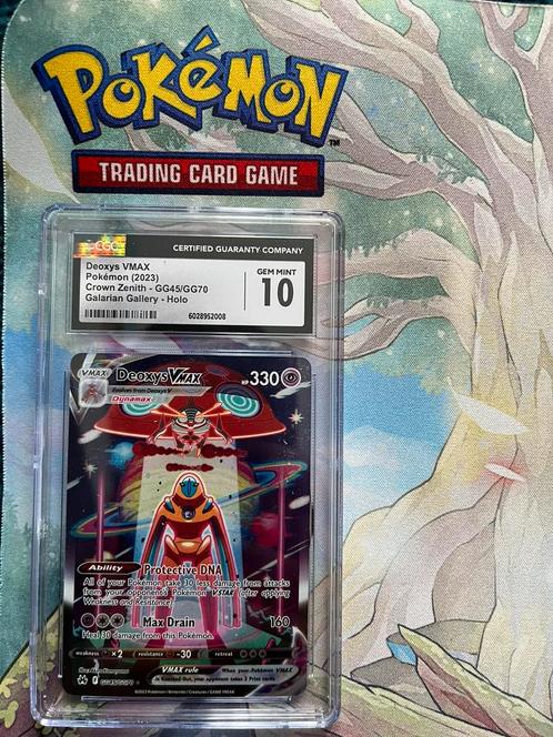 Pokemon Deoxys Vmax CGC 10 #GG45, Hobby en Vrije tijd, Verzamelkaartspellen | Pokémon, Nieuw, Losse kaart, Foil, Ophalen of Verzenden