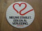 Vintage Sticker Nieuwe Starlet een en al verleiding Toyota, Verzamelen, Stickers, Ophalen of Verzenden, Nieuw, Auto of Motor