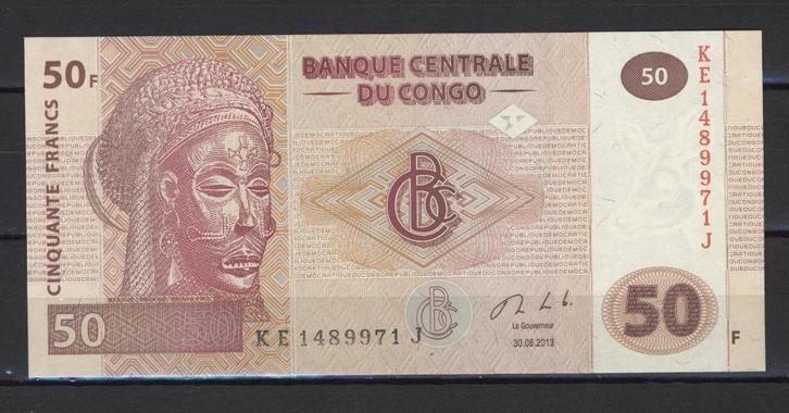 1 banknote Congo RD 50F, Postzegels en Munten, Bankbiljetten | Afrika, Verzenden