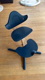 Kinderstoel Nomi marine blauw met naturel hout, Kinderen en Baby's, Kinderstoelen, Ophalen, Gebruikt