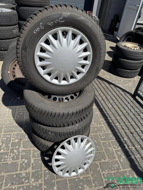 Saab 900 Opel Winterset Steek 5 x 110 ET35 195-65-15, Auto-onderdelen, Banden en Velgen, Banden en Velgen, Winterbanden, 15 inch