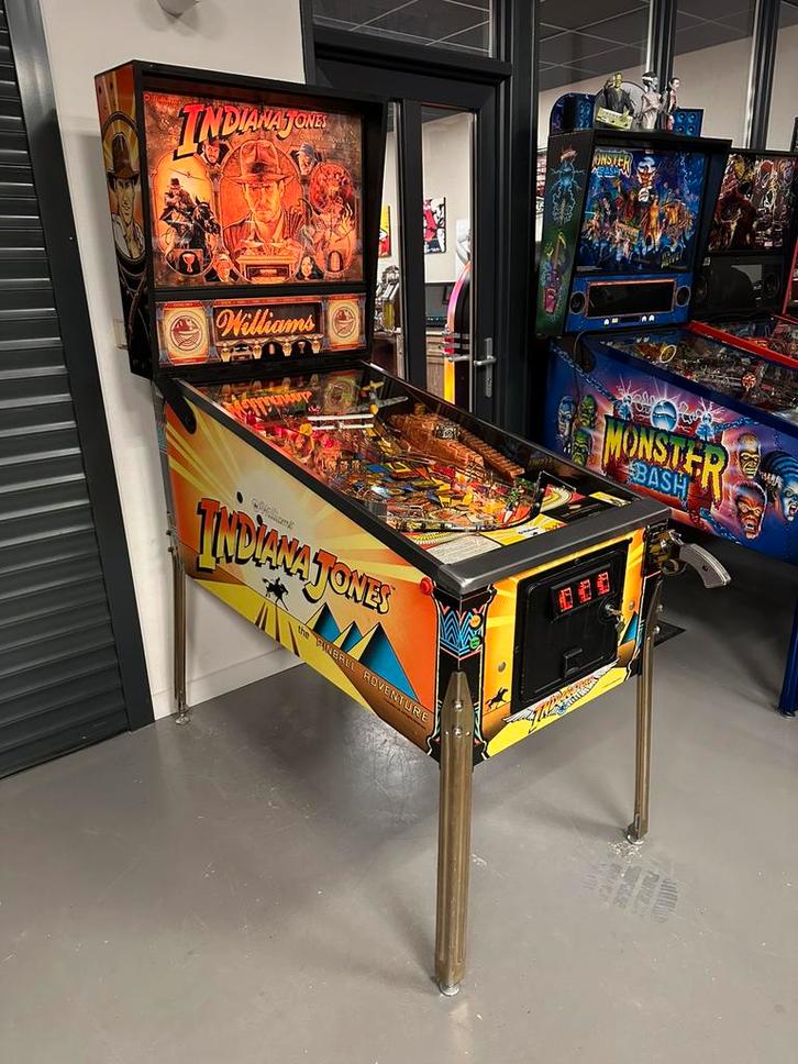 Prachtige flipperkast Williams Indiana Jones Pinball, Verzamelen, Automaten | Flipperkasten, Zo goed als nieuw, Dot-matrix, Flipperkast
