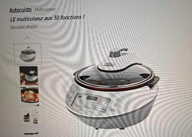 Multicuiseur ( Autocuisto ), Electroménager, Mélangeurs de cuisine, Comme neuf, 4 litres ou plus, 1 vitesse, Résiste au lave-vaisselle