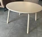 Bijzettafel  zandkleurig beige metaal - 36xØ60 cm nieuw, Ophalen, Nieuw