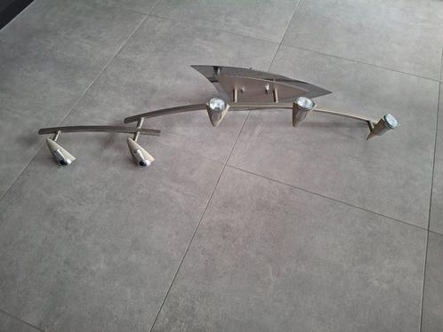 Inox armaturen voor spots, Huis en Inrichting, Lampen | Plafondlampen, Gebruikt, Ophalen