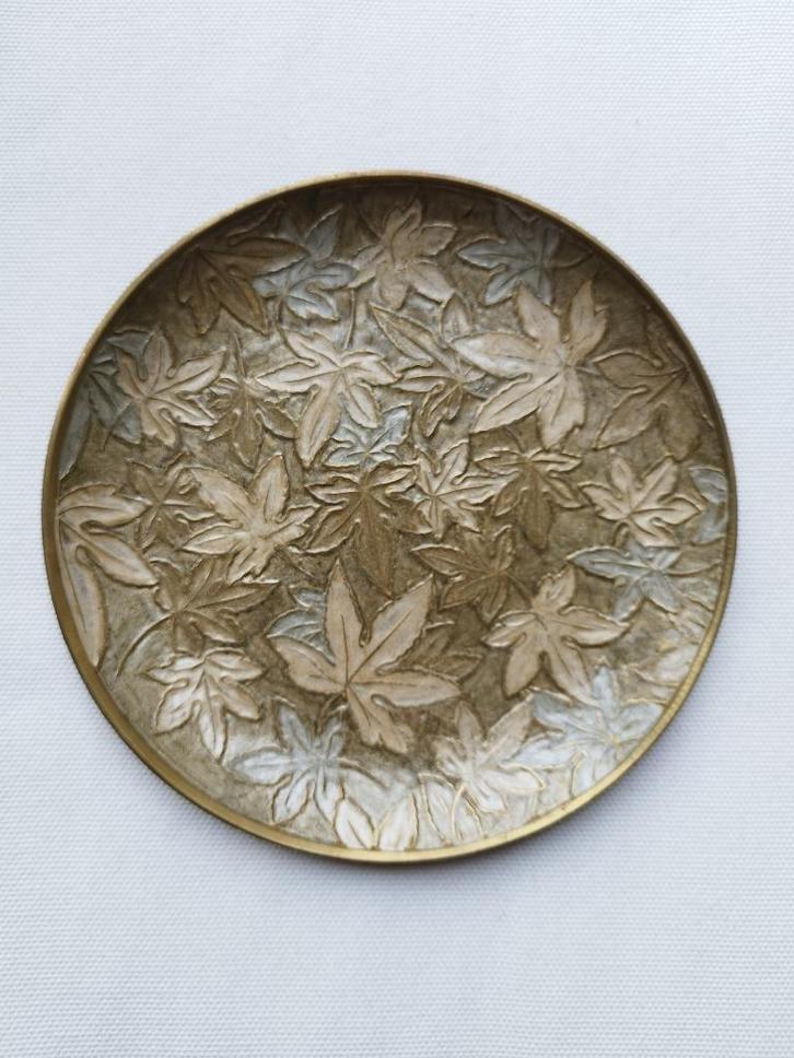 Vintage geëmailleerd sierbordje, Antiek en Kunst, Antiek | Email, Ophalen of Verzenden