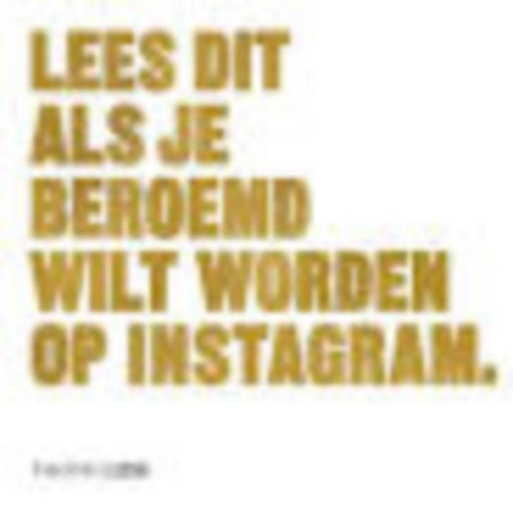 Lees dit als je beroemd wilt worden op instagram F.Hendricks, Boeken, Overige Boeken, Zo goed als nieuw, Ophalen of Verzenden