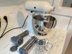 Kitchenaid artisan keukenrobot crème 4,8L, Elektronische apparatuur, 4 liter of meer, Ophalen, Gebruikt, 3 snelheden of meer