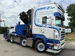 Scania R500 8x2 ZSM + KRAN 100Tm! PALFINGER PK100002 G 8x +, Auto's, Vrachtwagens, Automaat, Leder, Bedrijf, Diesel