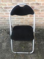 Opklapstoel (nr4634), Huis en Inrichting, Stoelen, Ophalen, Zo goed als nieuw, Zwart, Metaal