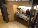 TE KOOP: Stapelbed met geïntegreerd bureau - Als nieuw !, Ophalen, Zo goed als nieuw, Eenpersoons, Overige typen