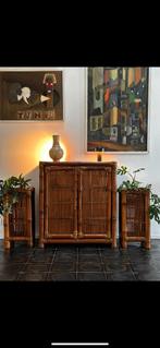 Vintage Cabinet + 2 planters, Vintage cabinet planters, Overige materialen, Ophalen of Verzenden, Zo goed als nieuw