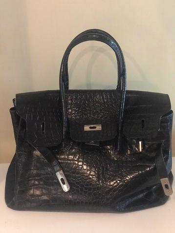Vintage croco tas - Birkin dupe tas beschikbaar voor biedingen