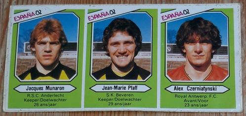 Vintage sticker Jean-Marie Pfaff 1982 Smiths Munaron voetbal, Collections, Autocollants, Comme neuf, Sport, Enlèvement ou Envoi