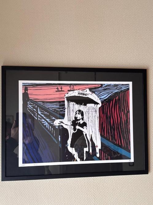 Te koop litho DEATH NYC, Antiek en Kunst, Kunst | Litho's en Zeefdrukken, Ophalen