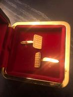 Gouden manchetknopen zie foto, Handtassen en Accessoires, Manchetknopen, Zo goed als nieuw