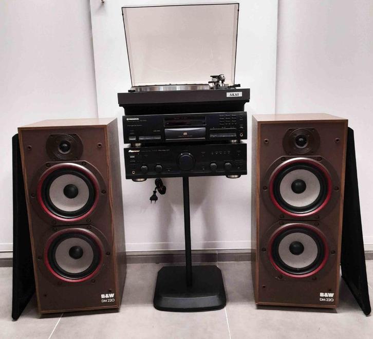 Pioneer set met of zonder B&W luidsprekers te beluisteren, Audio, Tv en Foto, Stereoketens, Zo goed als nieuw, Cd-speler, Speakers