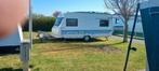 Sta -caravan Hobby De Luxe 450 van 2/2001, Caravanes & Camping, Caravanes, Particulier, Hobby, Banquette en rond, Réfrigérateur