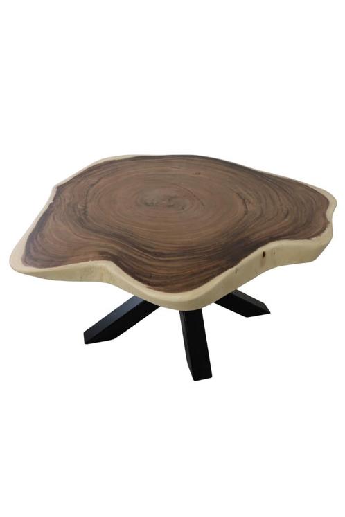 Ronde boomstamtafel + /- 150, Huis en Inrichting, Tafels | Eettafels, Nieuw, 150 tot 200 cm, 150 tot 200 cm, Vijf personen of meer