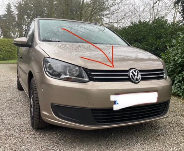 R line grille met vw logo, Volkswagen, Enlèvement, Utilisé, Capot moteur