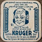 KRUGER BIER/bierviltje, Verzamelen, Biermerken, Ophalen of Verzenden, Zo goed als nieuw, Viltje(s), Overige merken