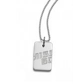 Collier plaque Miss sixty argent, Enlèvement ou Envoi, Avec pendentif, Comme neuf, Argent