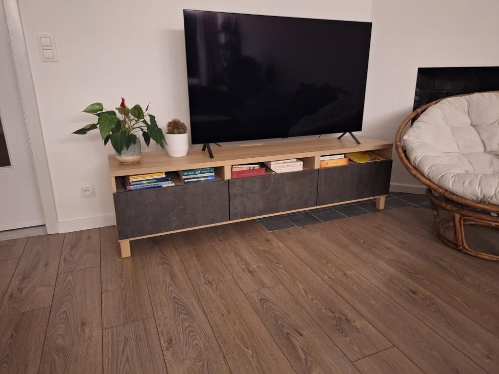 Meuble TV Ikea Besta, 185 x 48 x 40 cm, Maison & Meubles, Enlèvement, Comme neuf