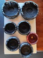 7  houten aziatische onderzetschaaltjes, Ophalen