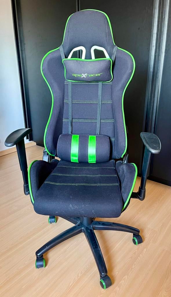 Gaming bureaustoel Apexracer, Huis en Inrichting, Bureaustoelen, Ophalen, Gebruikt, Zwart, Gaming bureaustoel
