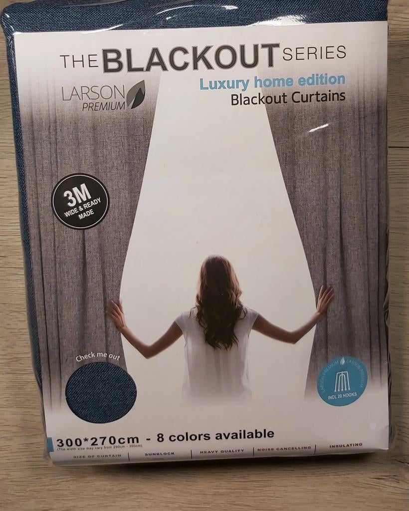 Neuf rideau Larson 300x270, Maison & Meubles, Ameublement | Rideaux & Stores à lamelles, Enlèvement, Neuf, 200 cm ou plus, 200 cm ou plus