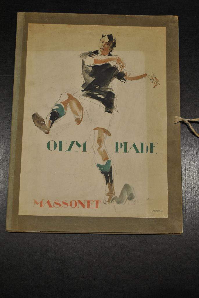 MASSONET OLYMPIADE Portfolio HC 3 exemplaires Signé sport, Antiquités & Art, Art | Lithographies & Sérigraphies, Enlèvement ou Envoi