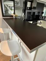 Zwart werkblad met aluminium strip, Antiek en Kunst, Ophalen