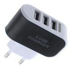 USB Oplader - Universeel EU Stekker Charger met 3 Uitgangen, Ophalen of Verzenden, Nieuw