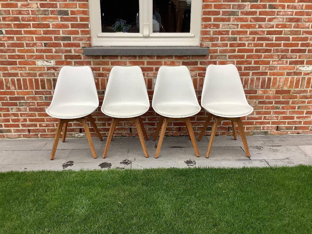 Stoelen, Maison & Meubles, Chaises, Comme neuf, Enlèvement, Autres matériaux, Blanc