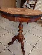 petite table d'appoint., Maison & Meubles, Tables | Tables d'appoint, Enlèvement, Utilisé, Rond, Ancien.