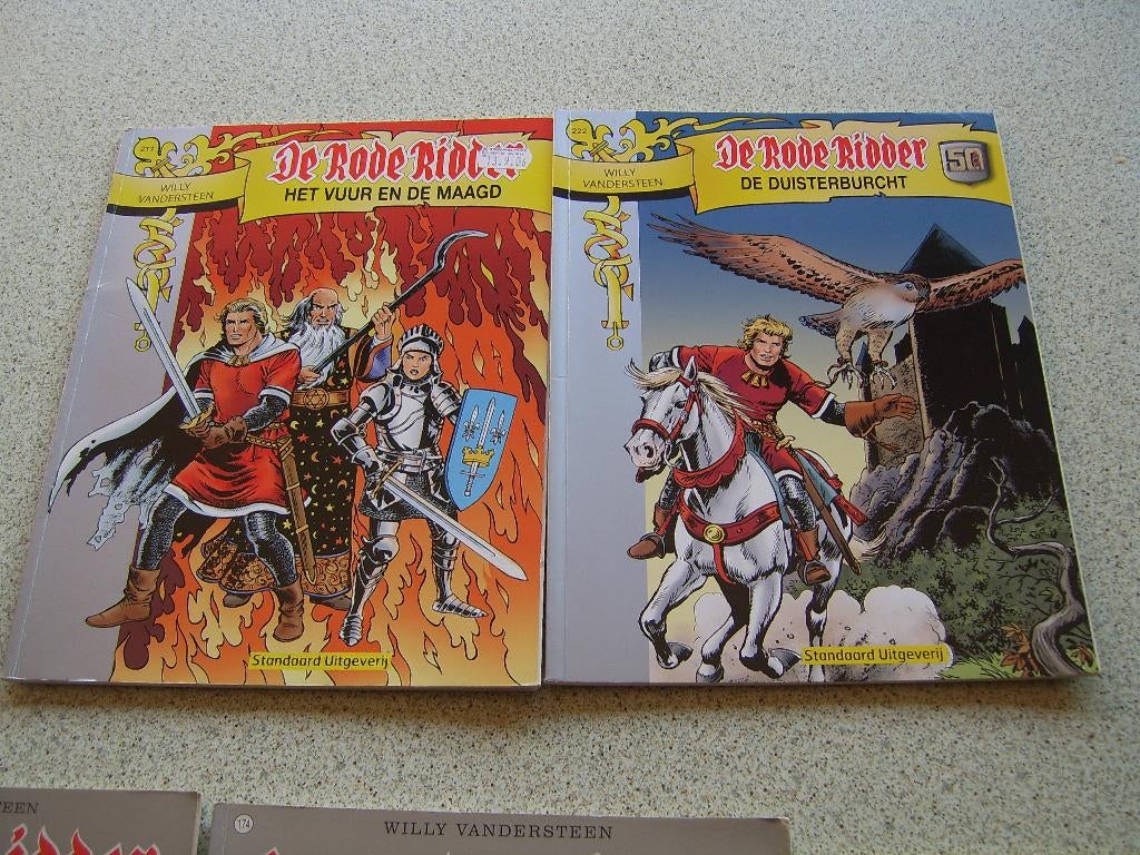 Stripverhalen van de Rode Ridder, Meerdere stripboeken, Ophalen of Verzenden, Gelezen, Willy Vandersteen