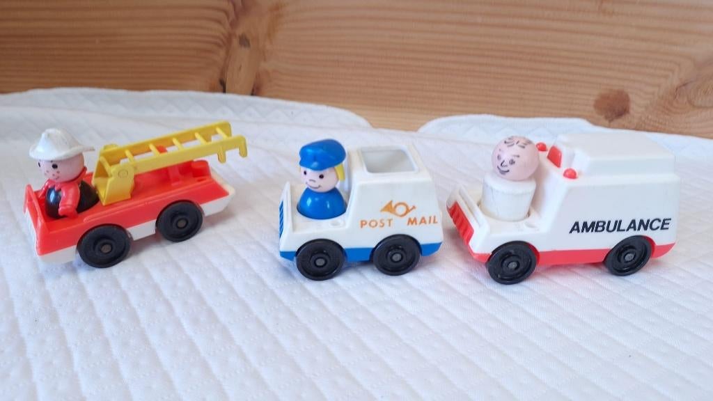 Fisher price original little people - vintage - voertuigen, Enlèvement ou Envoi