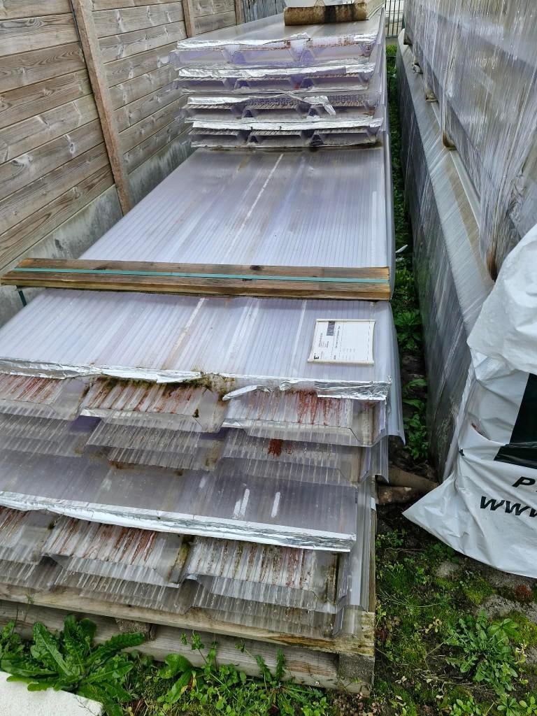 Sandwich Platen met Isolatie, Bricolage & Construction, Tuiles & Revêtements de toit, Gris, Enlèvement, Métal, Plaque de toiture ou Plaque de tuile