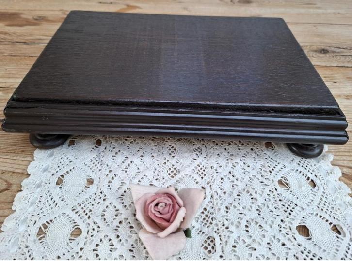 Vensterbank krukje gemaakt van oud voeten bankje, Antiek en Kunst, Curiosa en Brocante, Ophalen of Verzenden