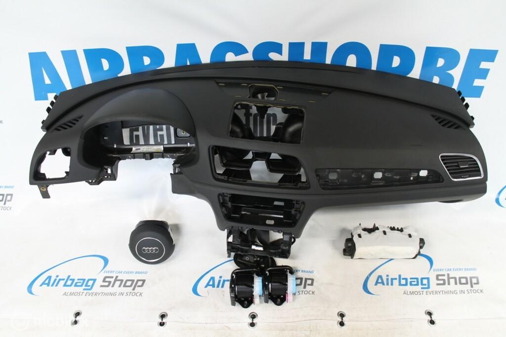 Airbag set - Dashboard zwart 3 spaak Audi Q3 U8 (2011-2018), Gebruikt, Ophalen of Verzenden