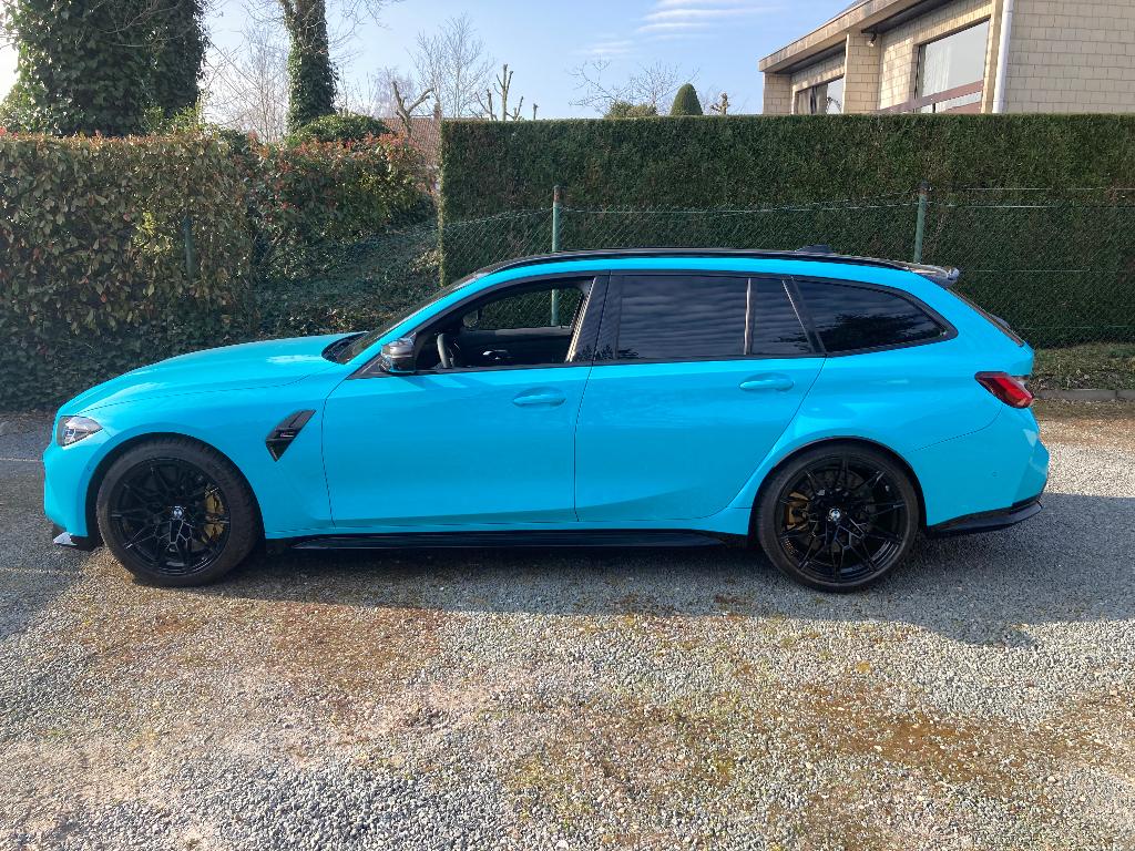 BMW M3 G81 Touring CS Competition XDrive full option carbon, Auto's, Automaat, 375 kW, Blauw, Leder